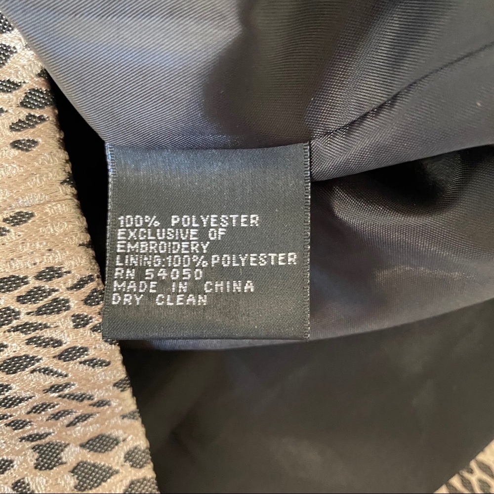 Albert Nipon Metallic Snake Print Blazer Sz 6 - image 6
